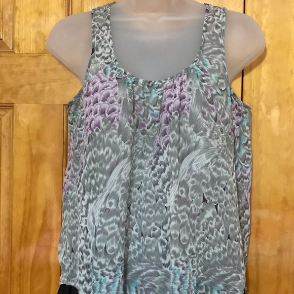 Charlotte Russe See Thru Transparent Dressy Tank Top Cami Blouse 
Small 4 - 6 - Picture 3 of 13